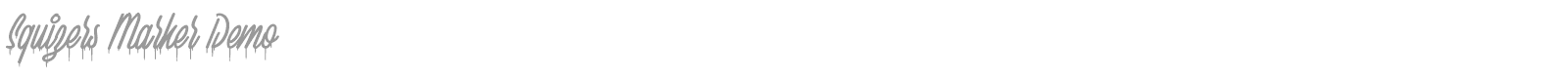 Squizers Marker font preview